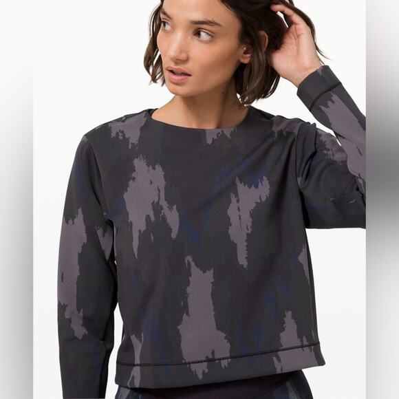 Lululemon x Robert Geller Take The Moment Long Sleeve Sweatshirt Camo Size L /XL - Picture 2 of 12